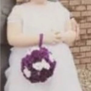 Plus size 14/16 White Flower Girl Dress